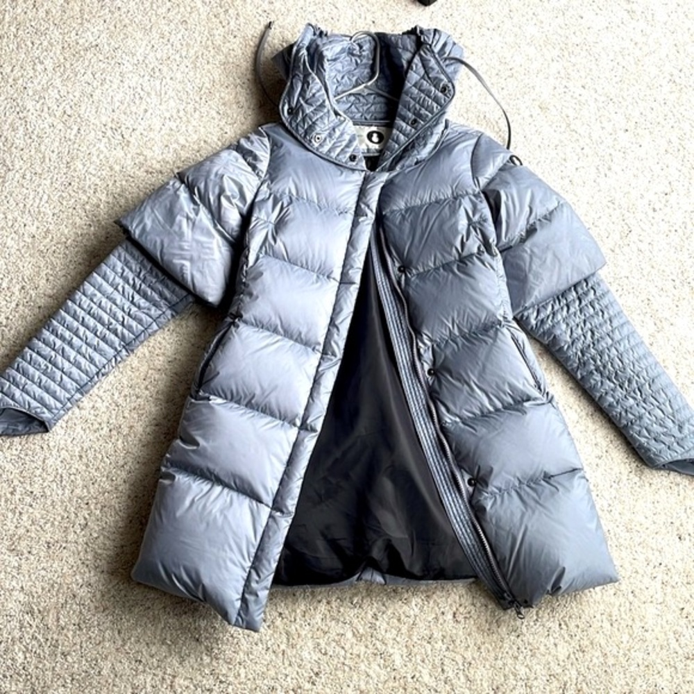 🆕SNOWMAN NEW YORK Convertible Puffer Coat sz S